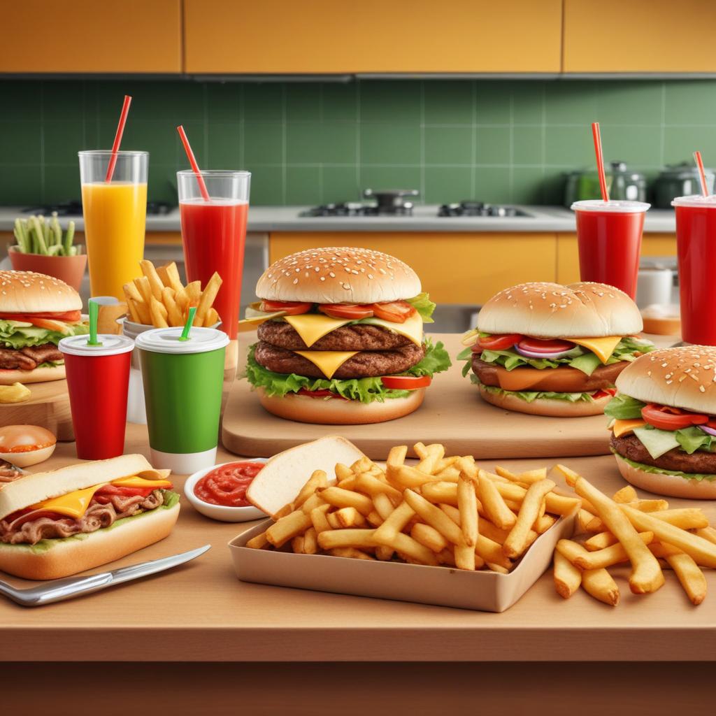 Comidas rápidas para o almoço