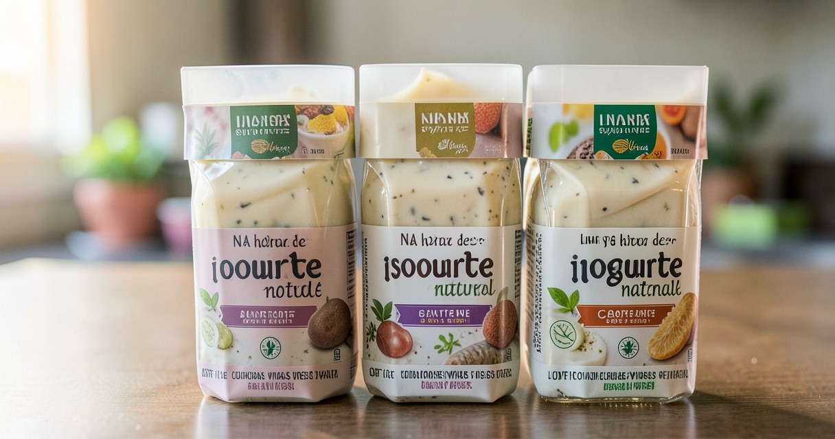 Iogurte natural com probióticos para o intestino — Como escolher o iogurte ideal