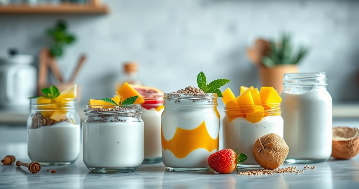 Lanches leves para manter energia — Iogurtes naturais e variações criativas