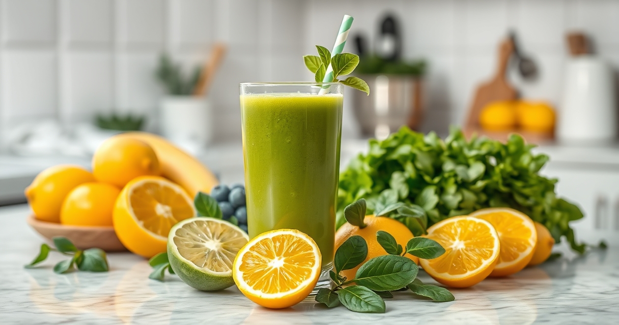 Lanches leves para manter energia — Bebidas energéticas naturais: smoothies e sucos verdes