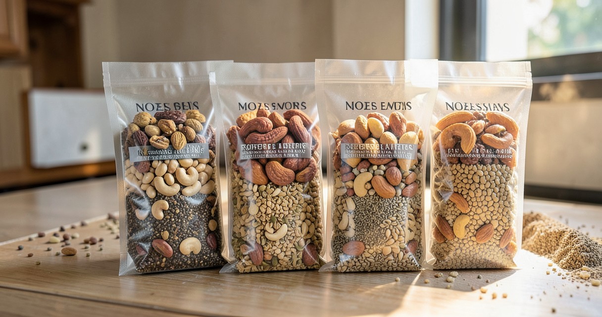 Alimentos que aumentam energia natural — Nozes e Sementes: Pequenos Aliados Nutricionais