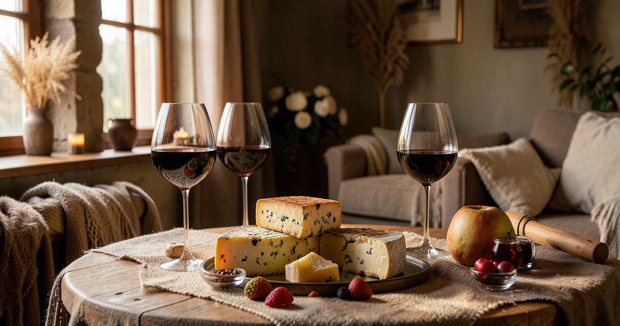 Receitas relaxantes para noites tranquilas com vinho e queijo — 6. Sirva o vinho na temperatura correta e aproveite a no